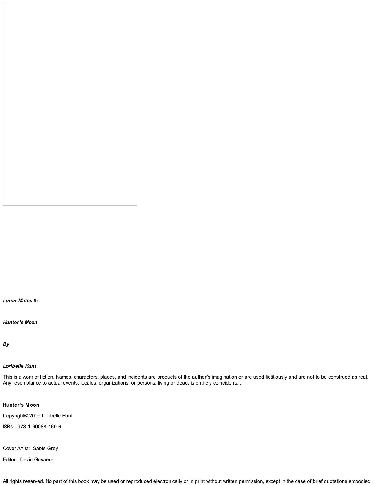 Hunter's Moon by Loribelle Hunt