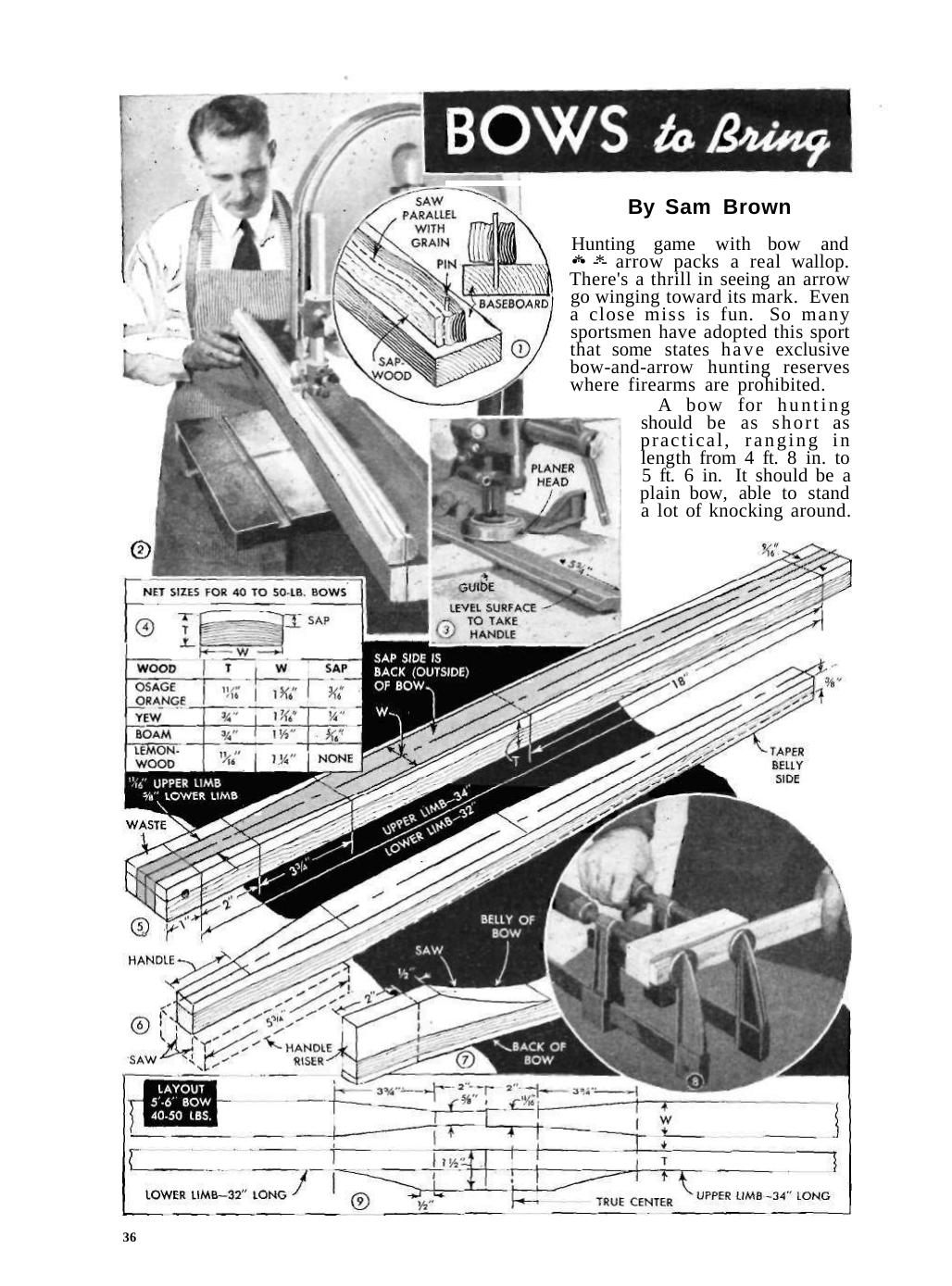Hunting Bow Popular Mechanics by Unknown