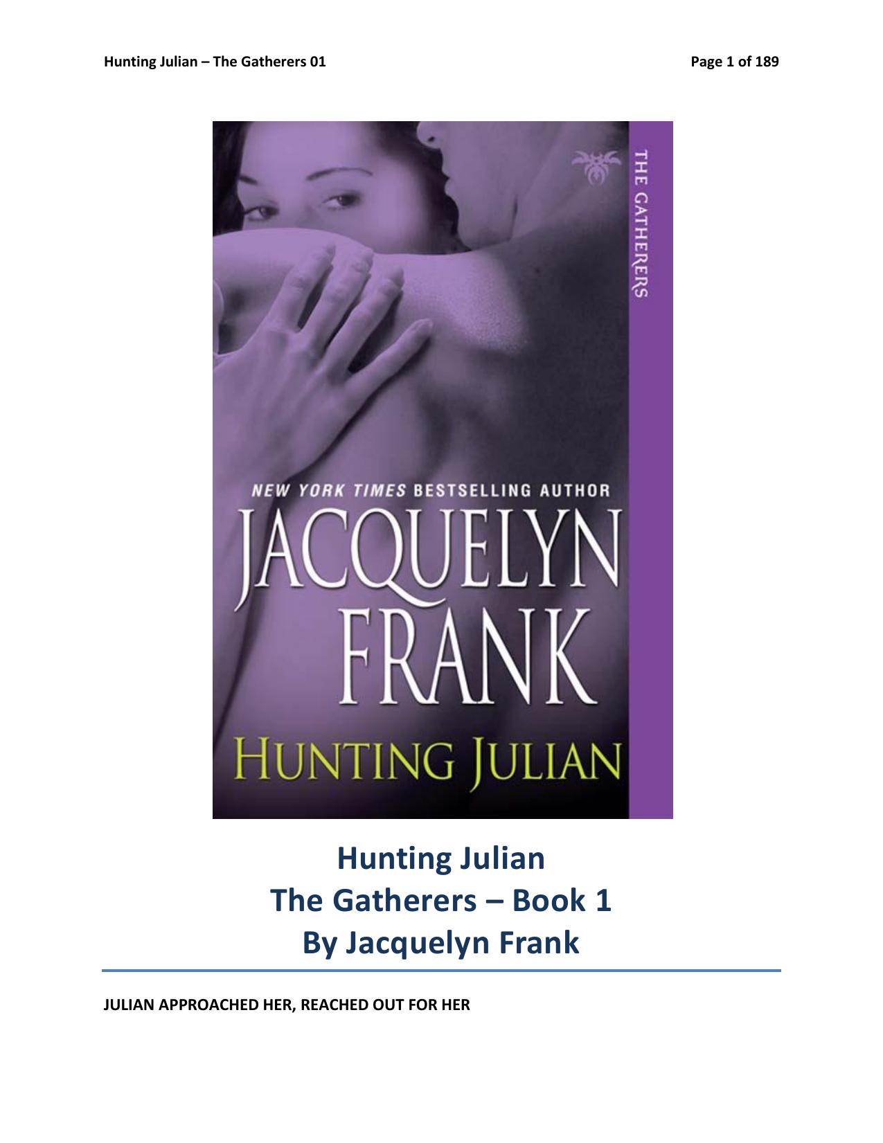 Hunting Julian by Jacquelyn Frank