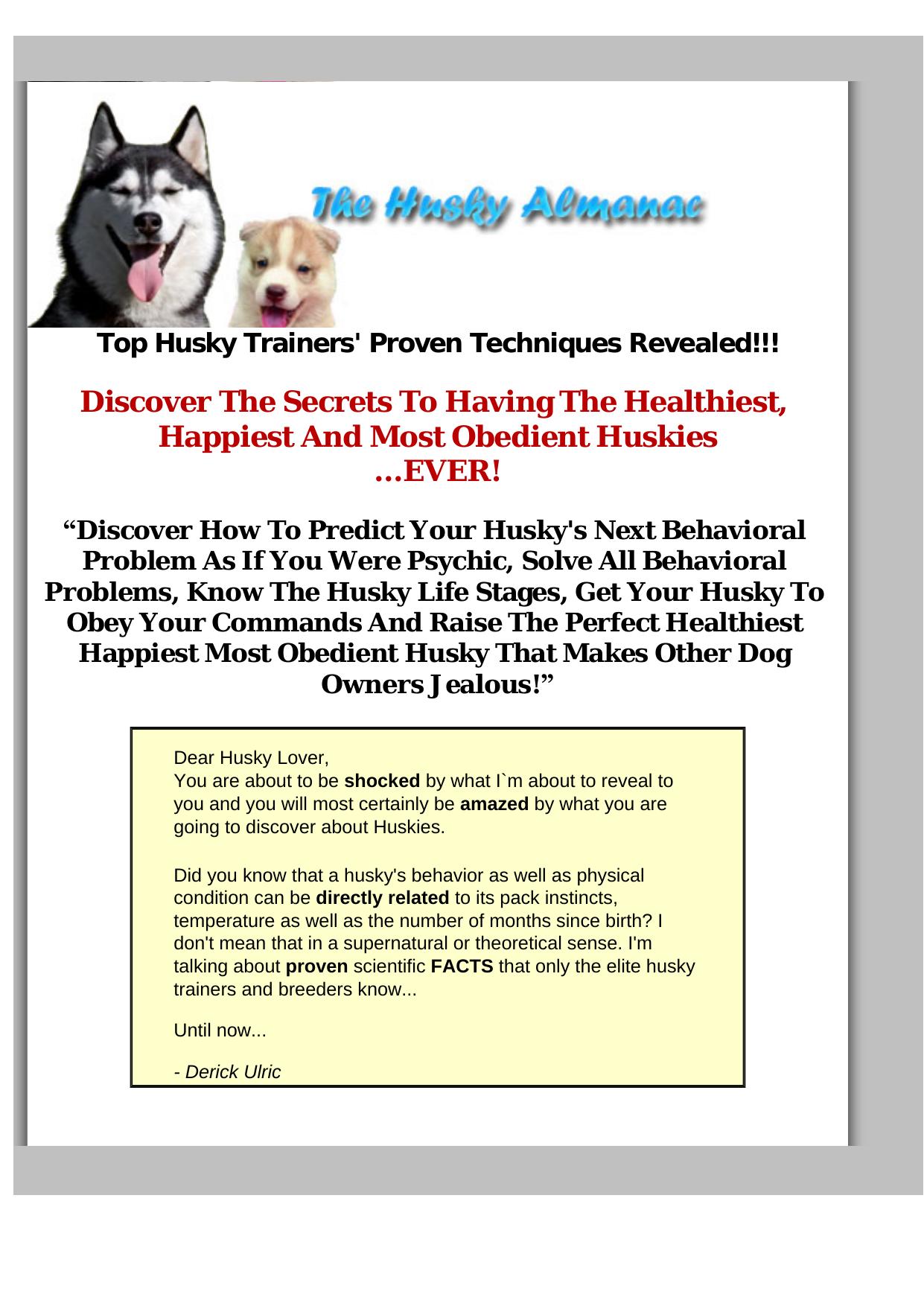 Husky Dog E-book. by Best of Kuszter's Collection