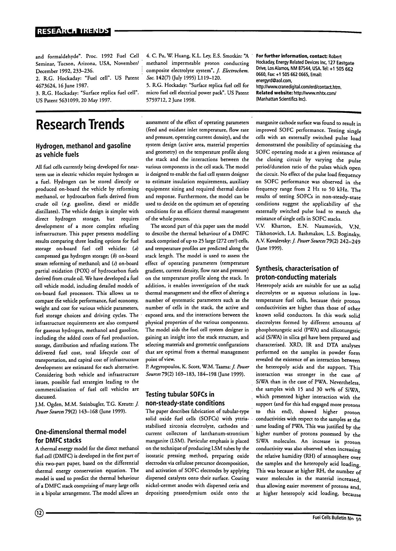 Hydrogen, methanol and gasoline as vehicle fuels by Unknown
