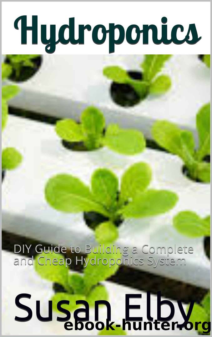 Hydroponics: DIY Guide to Building a Complete and Cheap Hydroponics System by Susan Elby
