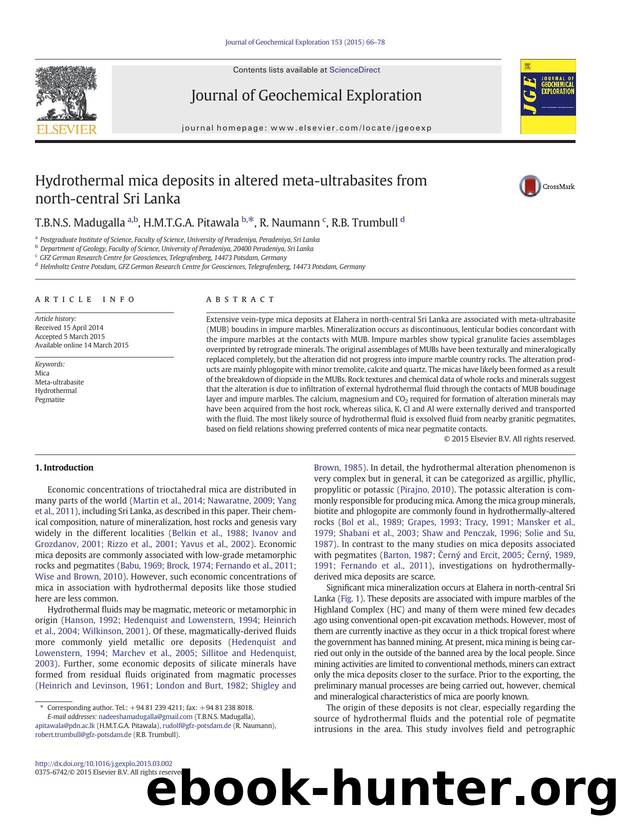 Hydrothermal mica deposits in altered meta-ultrabasites from north-central Sri Lanka by T.B.N.S. Madugalla & H.M.T.G.A. Pitawala & R. Naumann & R.B. Trumbull