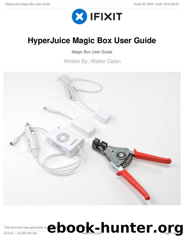 HyperJuice Magic Box User Guide by Unknown