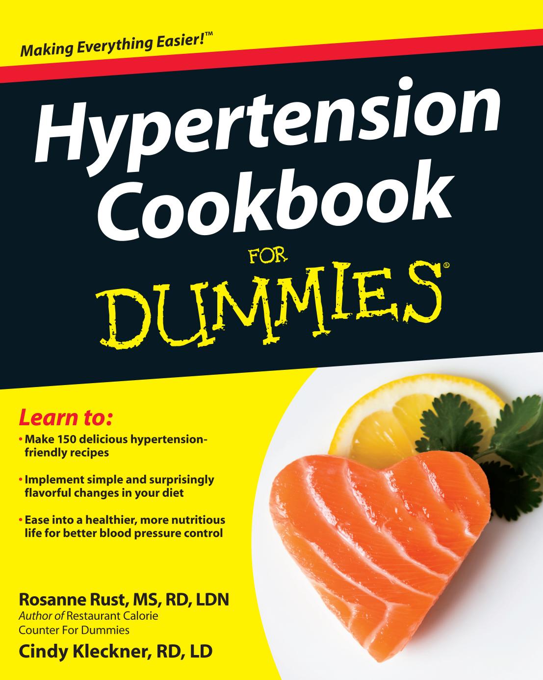Hypertension Cookbook For Dummies by Unknow