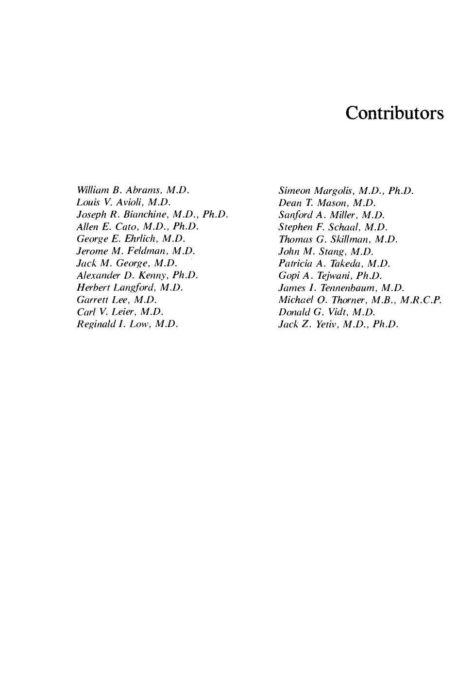 Hypertension, Cardiovascular Disease, Analgesics, and Endocrine Disorders by Jack Z. Yetiv and Joseph R. Bianchine (Eds.)