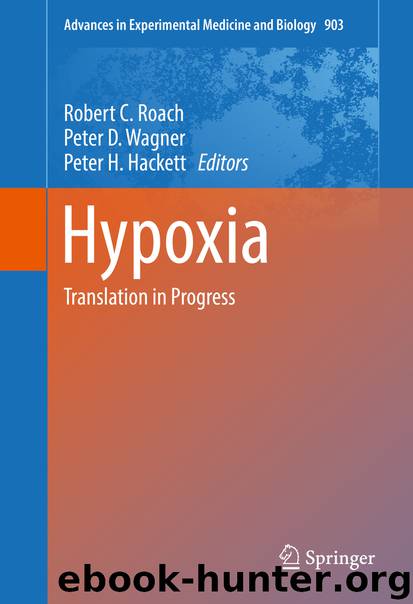 Hypoxia by Robert C. C. Roach Peter H. D. Hackett & Peter D. H. Wagner