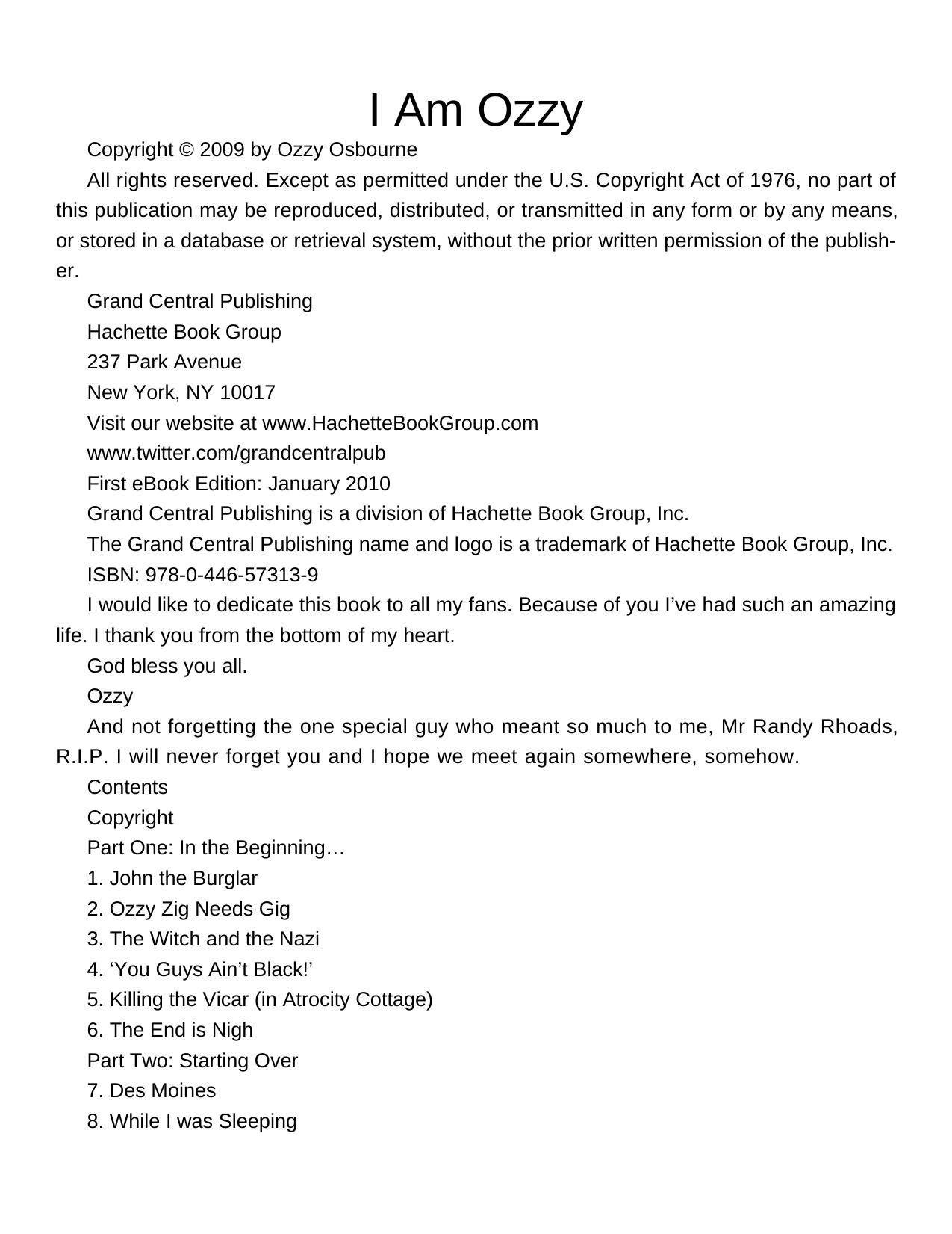 I Am Ozzy by Ozzy Osbourne