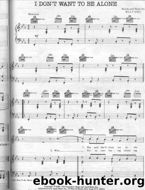 I Don't Want To Be Alone by Unknown