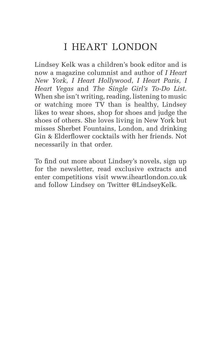 I Heart London by Lindsey Kelk
