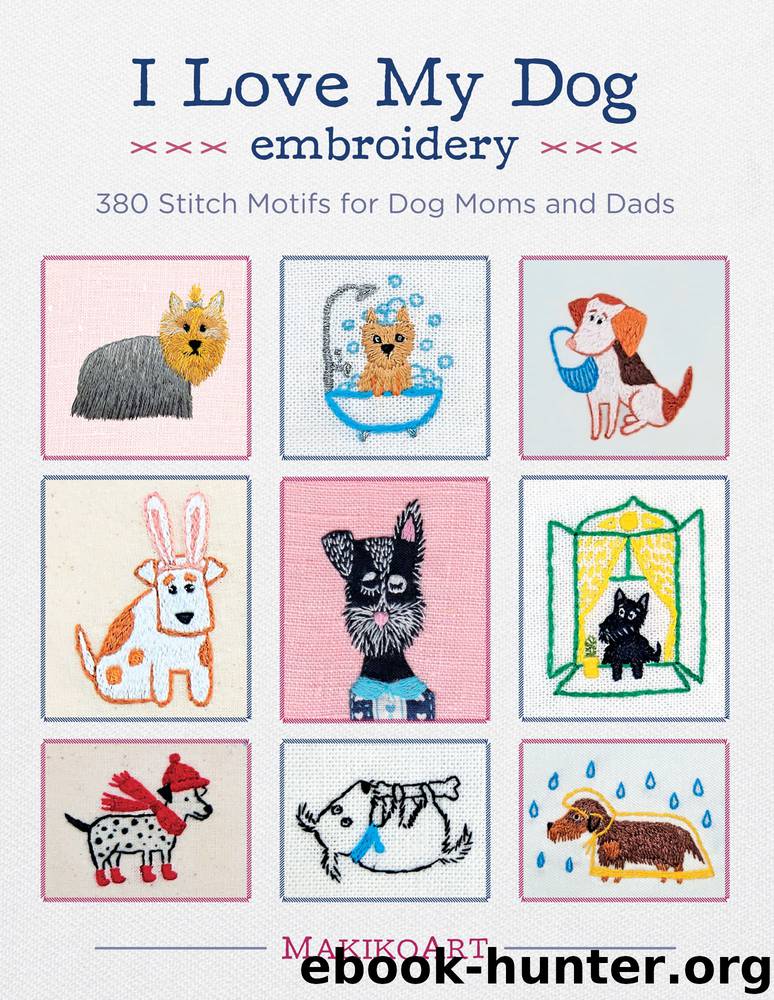 I Love My Dog Embroidery by Oksana Kokovkina