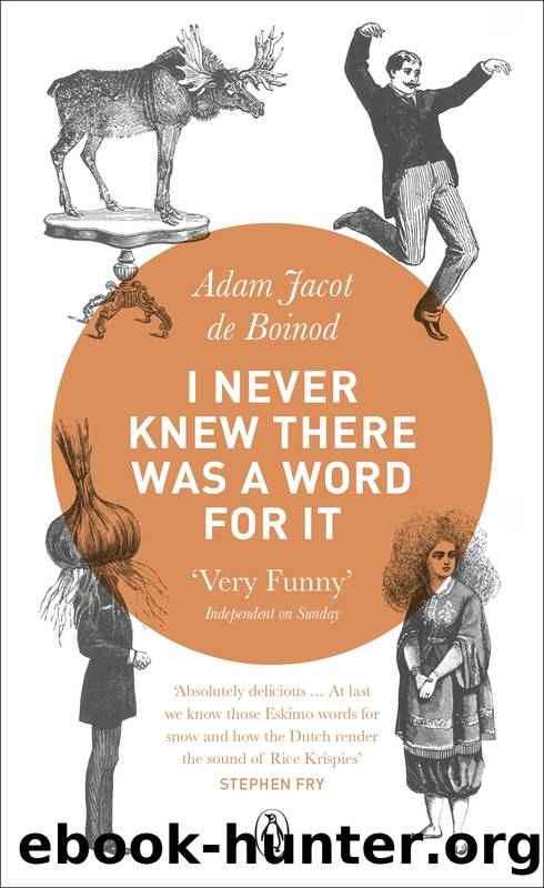 I Never Knew There Was a Word For It by Adam Jacot De Boinod & Adam Jacot de Boinod