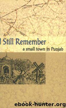 I Still Remember a small town by O P Narula
