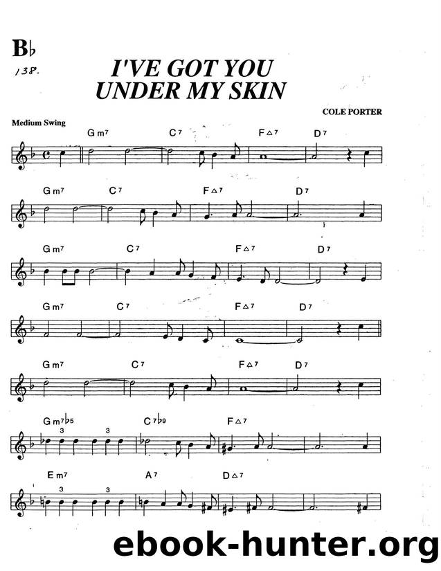 I've Got You Under My Skin (Bb) by Unknown
