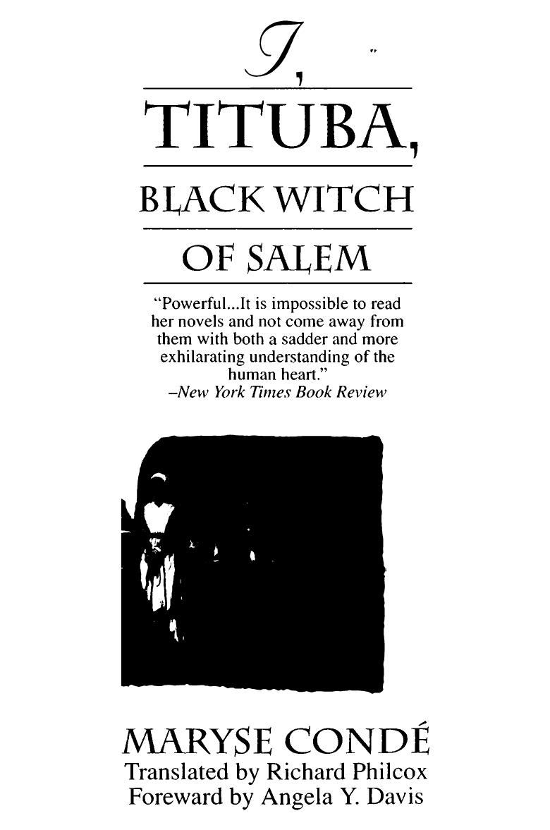 I, Tituba, Black Witch of Salem by Condé Maryse