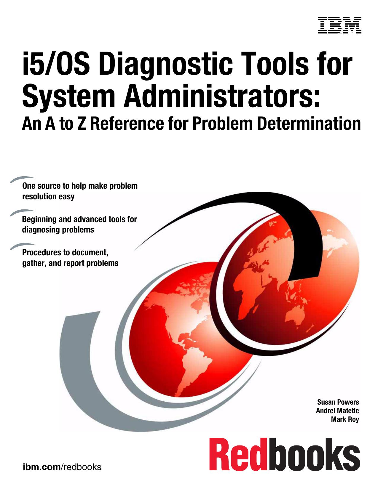 I5 OS Diagnostic Tools for System Administrators by Susan Powers