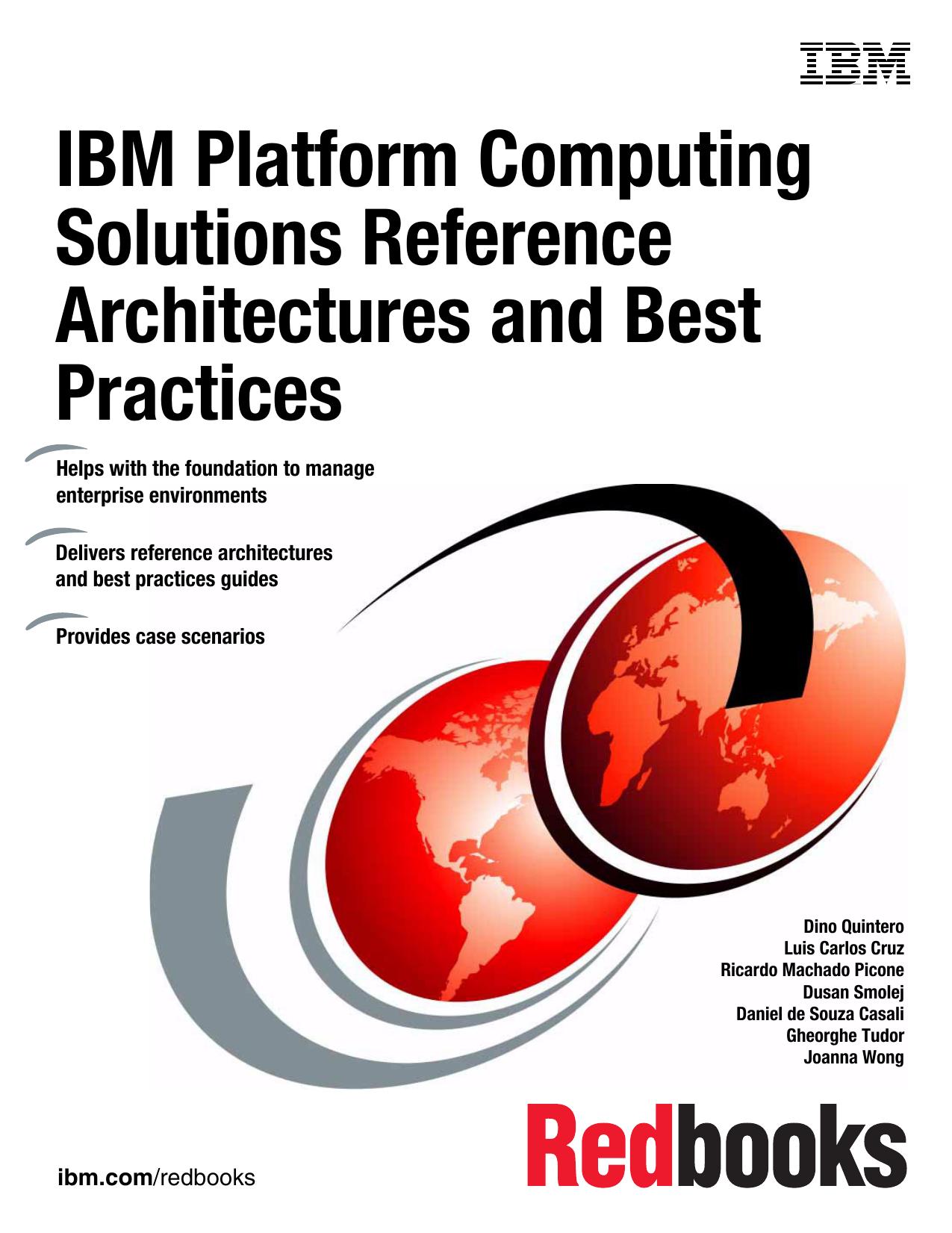 IBM Platform Computing Solutions Reference Architectures and Best Practices by IBM