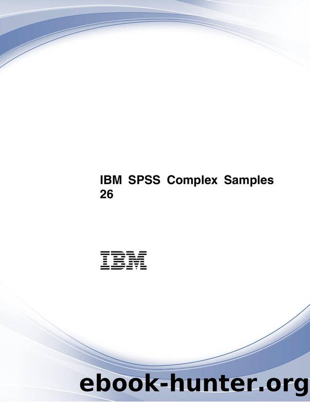 IBM SPSS Complex Samples 26 by IBM