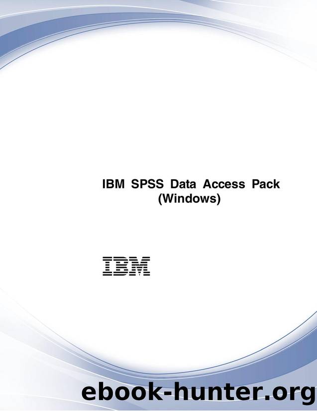 IBM SPSS Data Access Pack  Windows by IBM