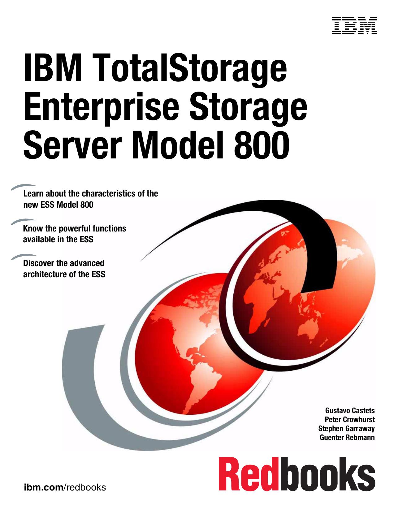 IBM TotalStorage Enterprise Storage Server Model 800 by IBM Redbooks