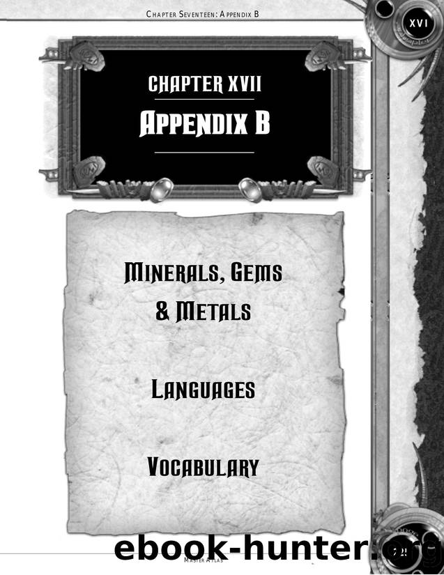 ICE 6400 Shadow World Master Atlas Appendix B by Unknown
