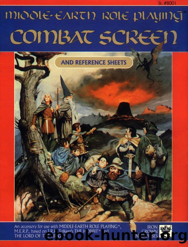 ICE8001MERP Combat Screen Revised by Scanned by Crimson Pirate editing and PDF by ElfFriend