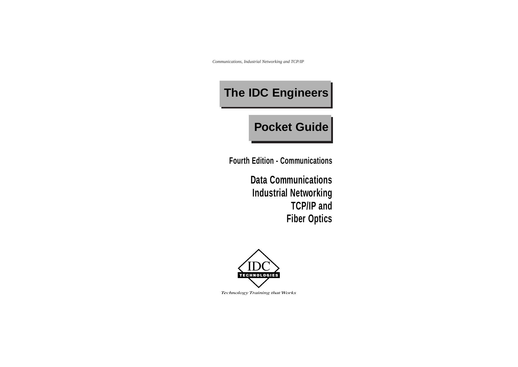 IDC Engineers Pocket Guide by Communications 4th ed. (2003) WW