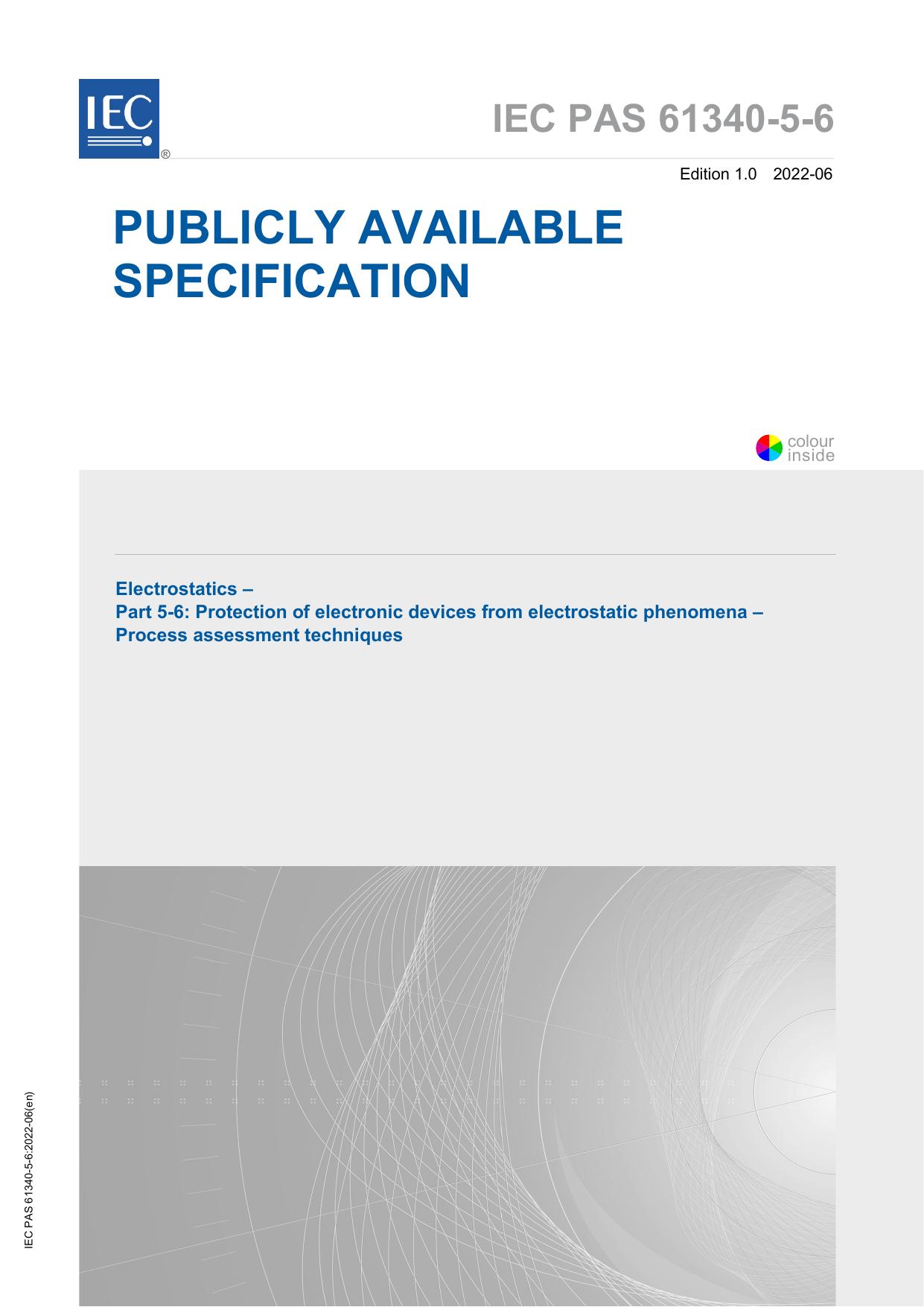 IEC PAS 61340-5-6-2022 by IEC