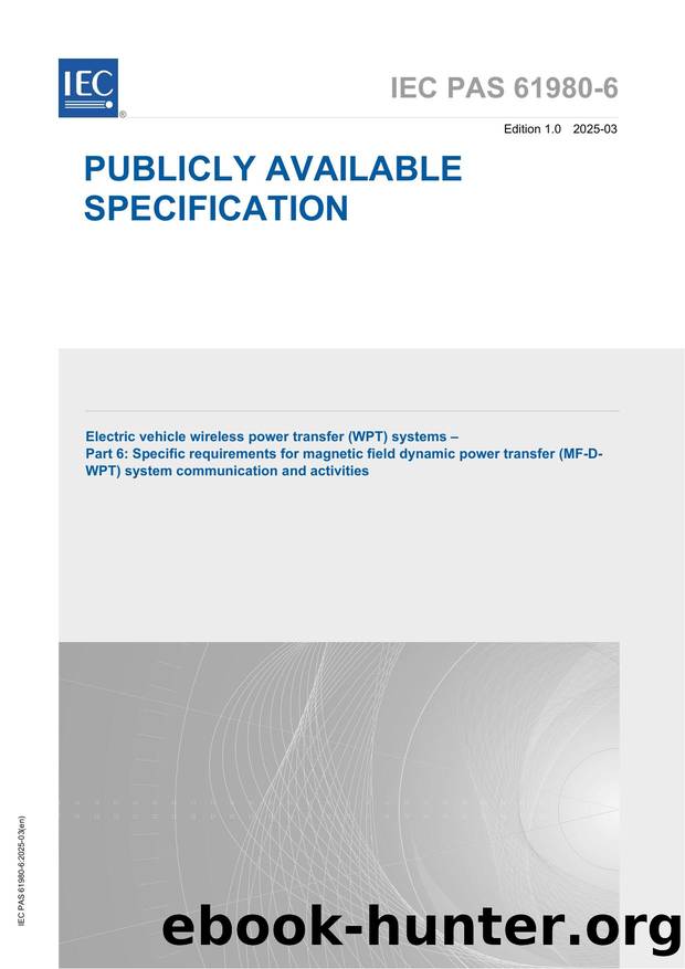 IEC PAS 61980-6-2025 by IEC