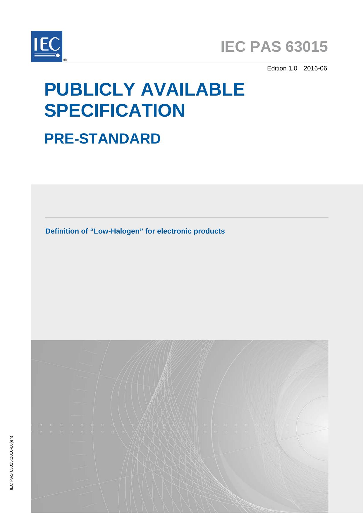 IEC PAS 63015-2016 by IEC