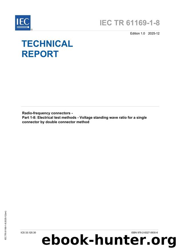 IEC TR 61169-1-8-2025 by IEC