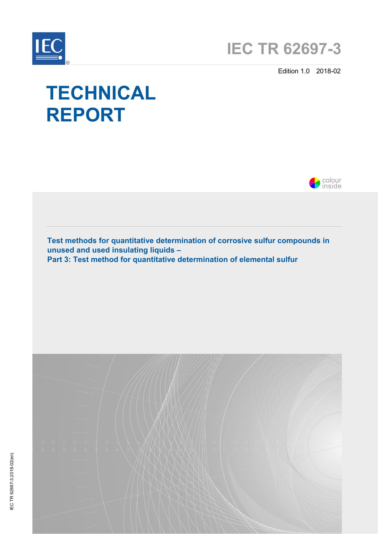 IEC TR 62697-3-2018 by IEC