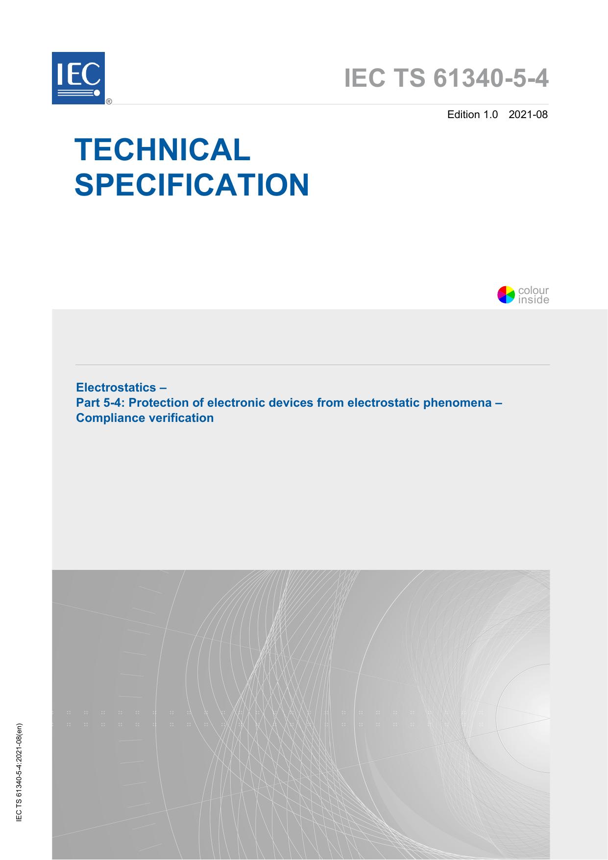 IEC TS 61340-5-4-2021 by IEC