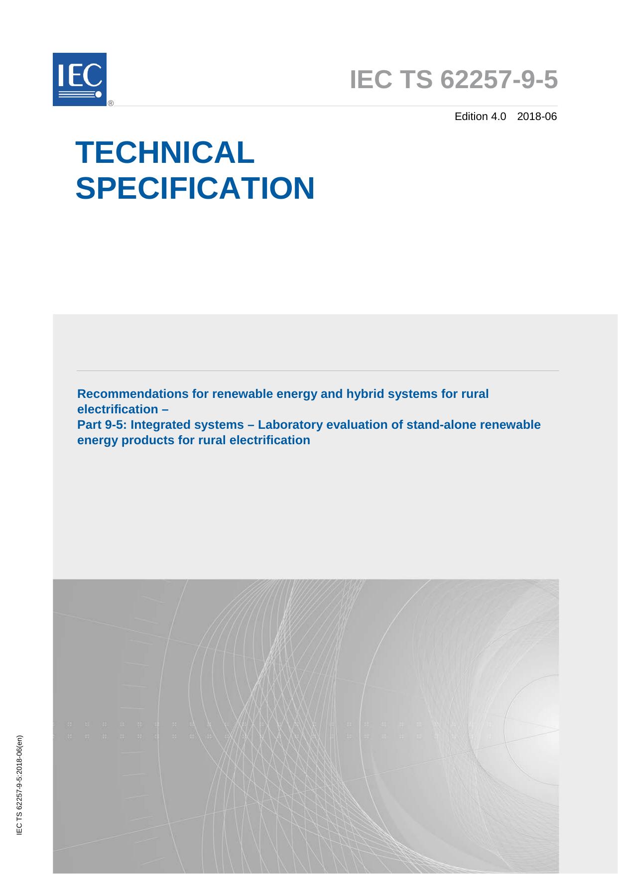 IEC TS 62257-9-5-2018 by IEC