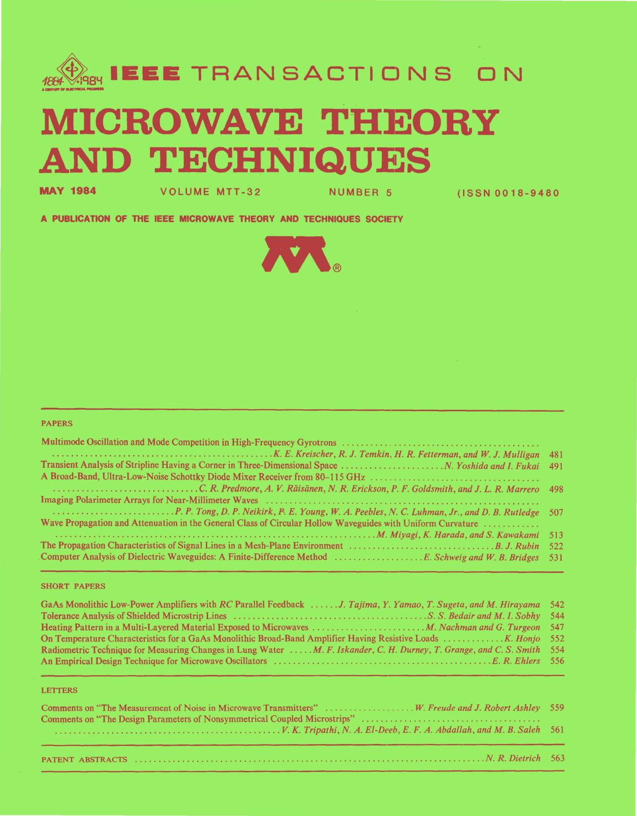 IEEE MTT-V032-I05 (1984-05) by FANTOMASPING