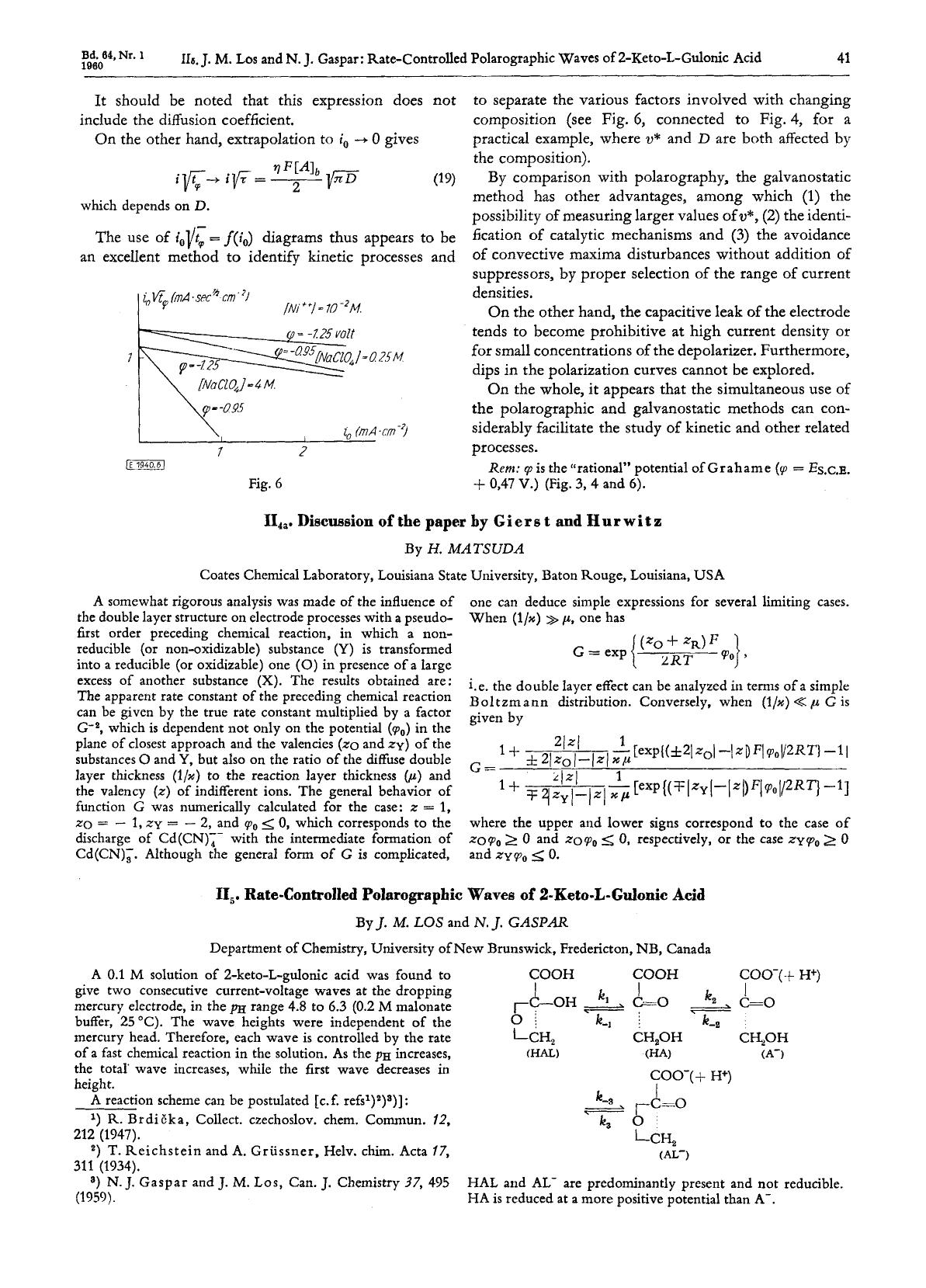 II5. Rate-Controlled Polarograpbic Waves of 2-Keto-L-Gulonic Acid by Unknown
