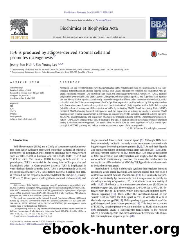 IL-6 is produced by adipose-derived stromal cells and promotes osteogenesis by Jeong-Eun Huh & Soo Young Lee