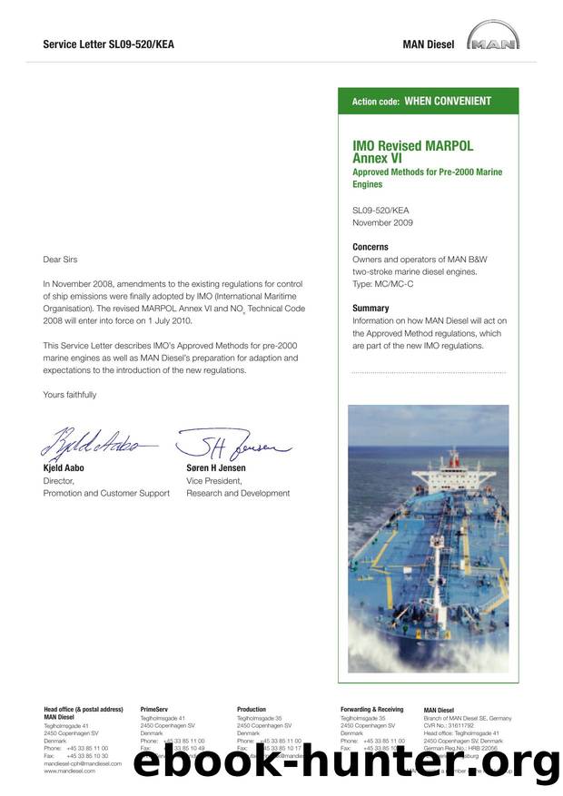 IMO Revised MARPOL Annex VI - Approved Methods for Pre-2000 Marine Engines by MAN Diesel