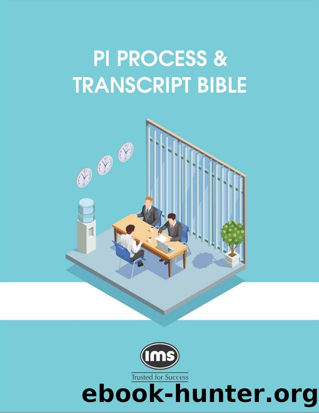 IMS PI Process and Transcript Bible by Kushagra Sharan