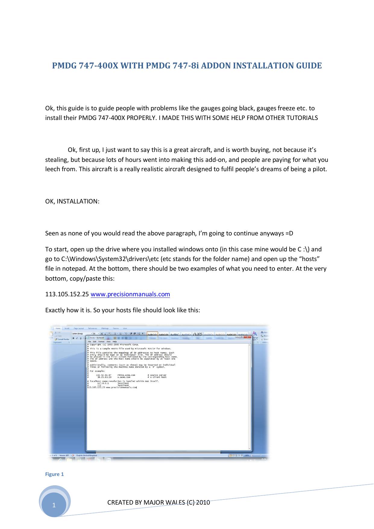 INSTALLATION GUIDE by Ben
