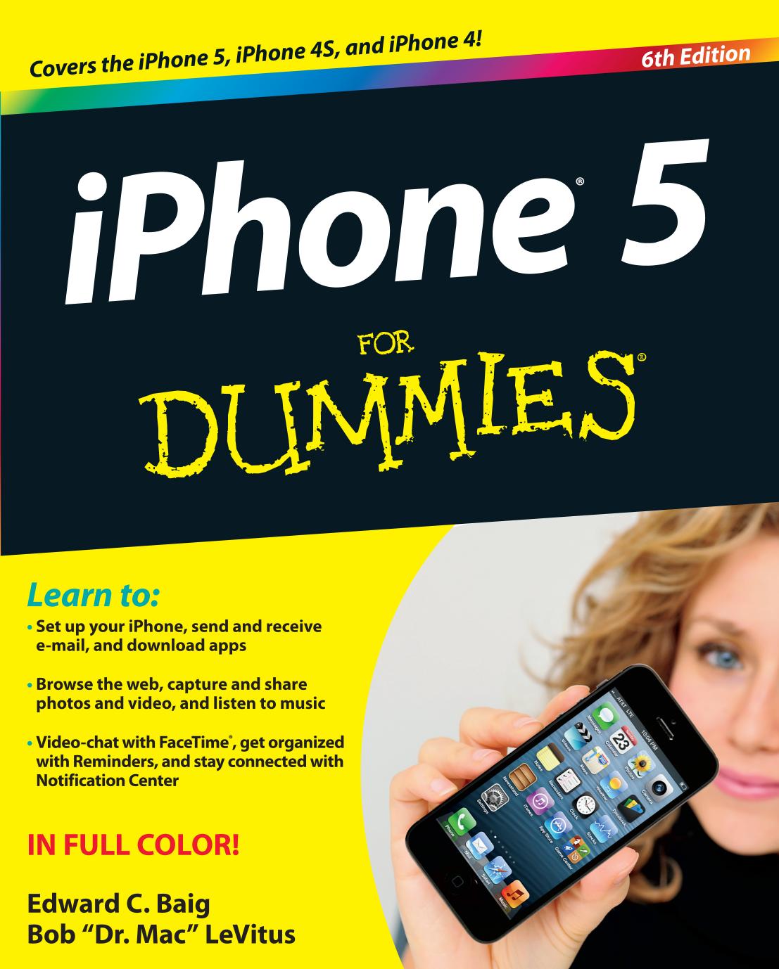 IPhone for dummies by LeVitus Bob;Baig Edward C