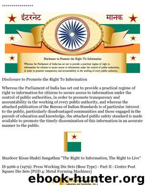IS 9266-2: Press Working Die Sets (Boss Type) - Part II : Centre Post Square Die Sets by Bureau of Indian Standards