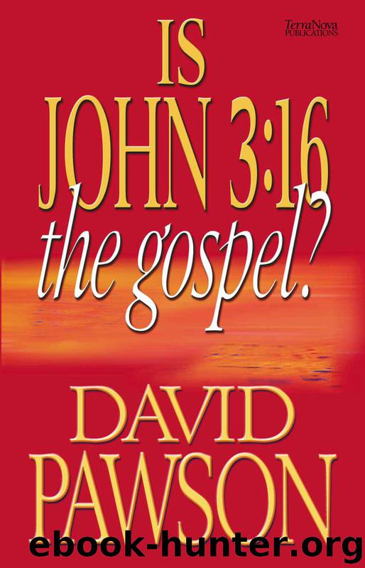IS JOHN 3:16 THE GOSPEL? by PAWSON David
