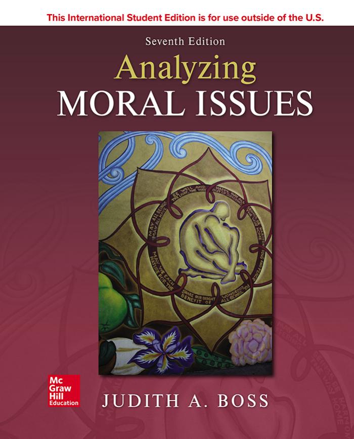 ISE Analyzing Moral Issues by Judith Boss