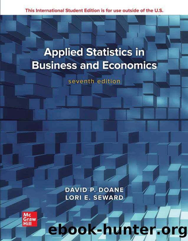 ISE Applied Statistics in Business and Economics: Seventh Edition by David P Doane & Lori E Seward