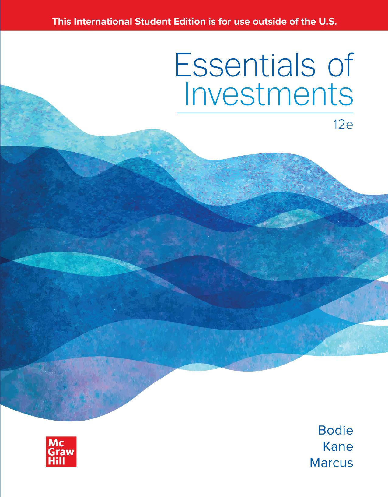 ISE EBook Online Access for Essentials of Investments by Zvi Bodie;Alex Kane;Alan Marcus;