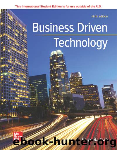 ISE EBook for Business Driven Technology by Baltzan Paige;