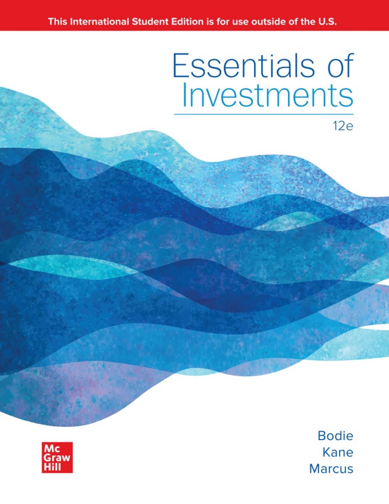 ISE Essentials of Investments (ISE HED IRWIN FINANCE) by Zvi Bodie Alex Kane Alan Marcus