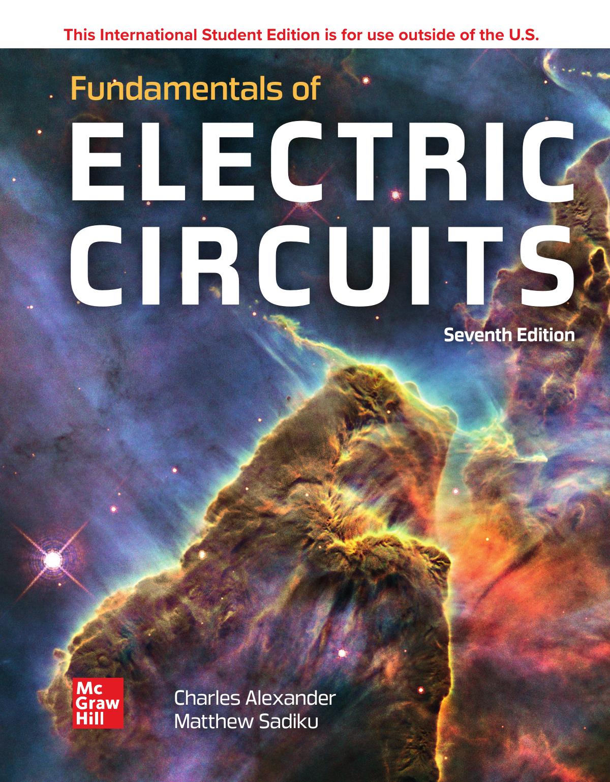 ISE Fundamentals of Electric Circuits (ISE HED IRWIN ELEC&COMPUTER ENGINERING) by Charles K. Alexander Matthew Sadiku