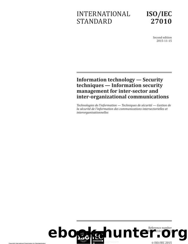 ISO IEC 27010-2015 by >@>60=8=0 ˛0B0;LO .@L52=0
